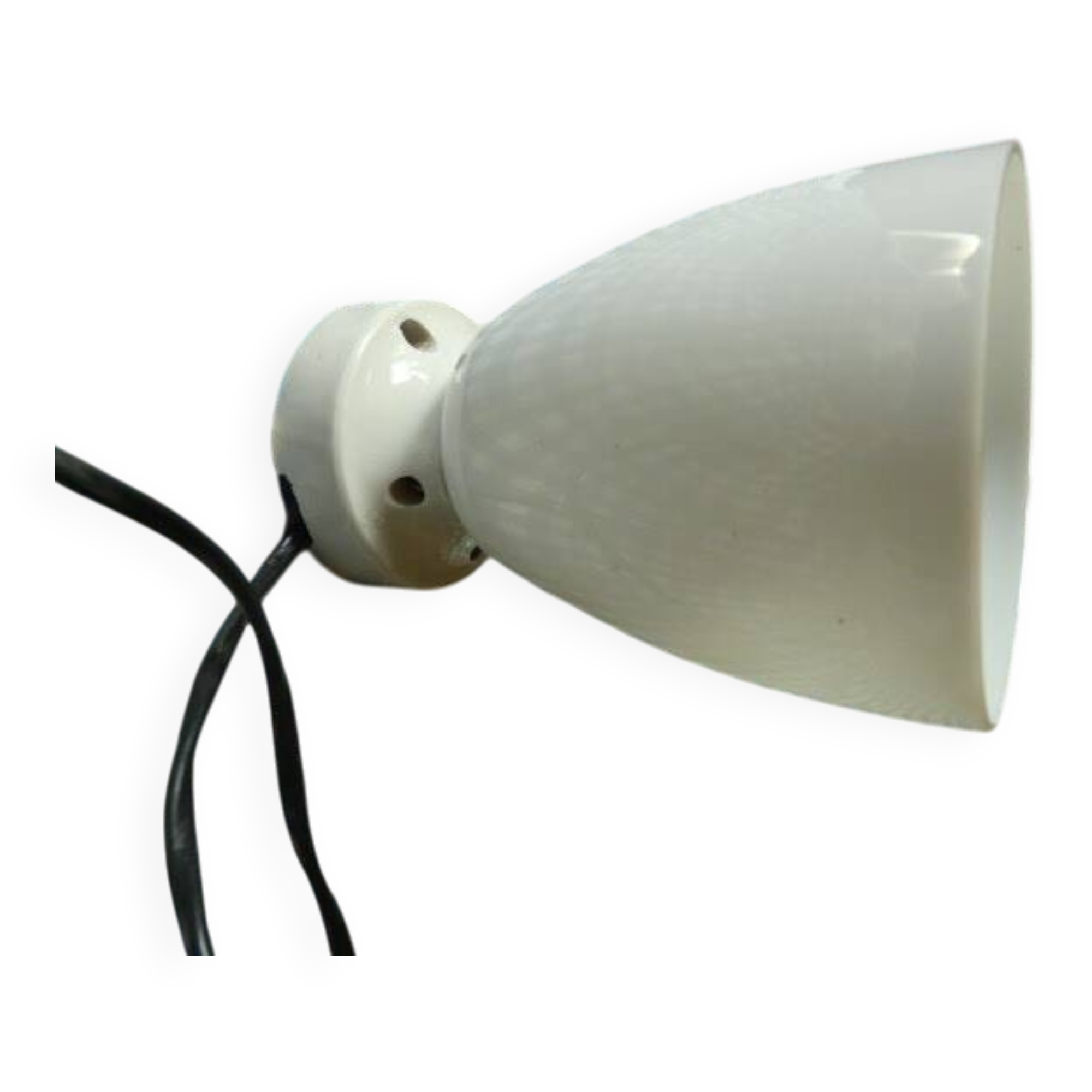 Art Deco style opaline porcelain wall lamp