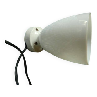Art Deco style opaline porcelain wall lamp