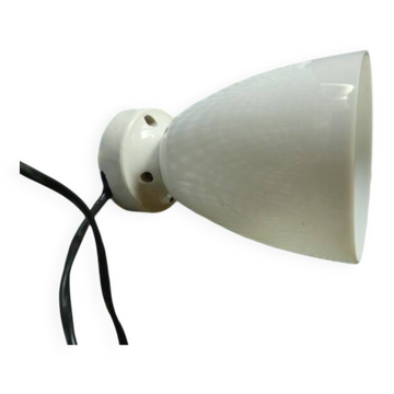 Art Deco style opaline porcelain wall lamp