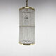 1960s brass & crytal chandelier by Preciosa Glassworks, Czechoslovakia