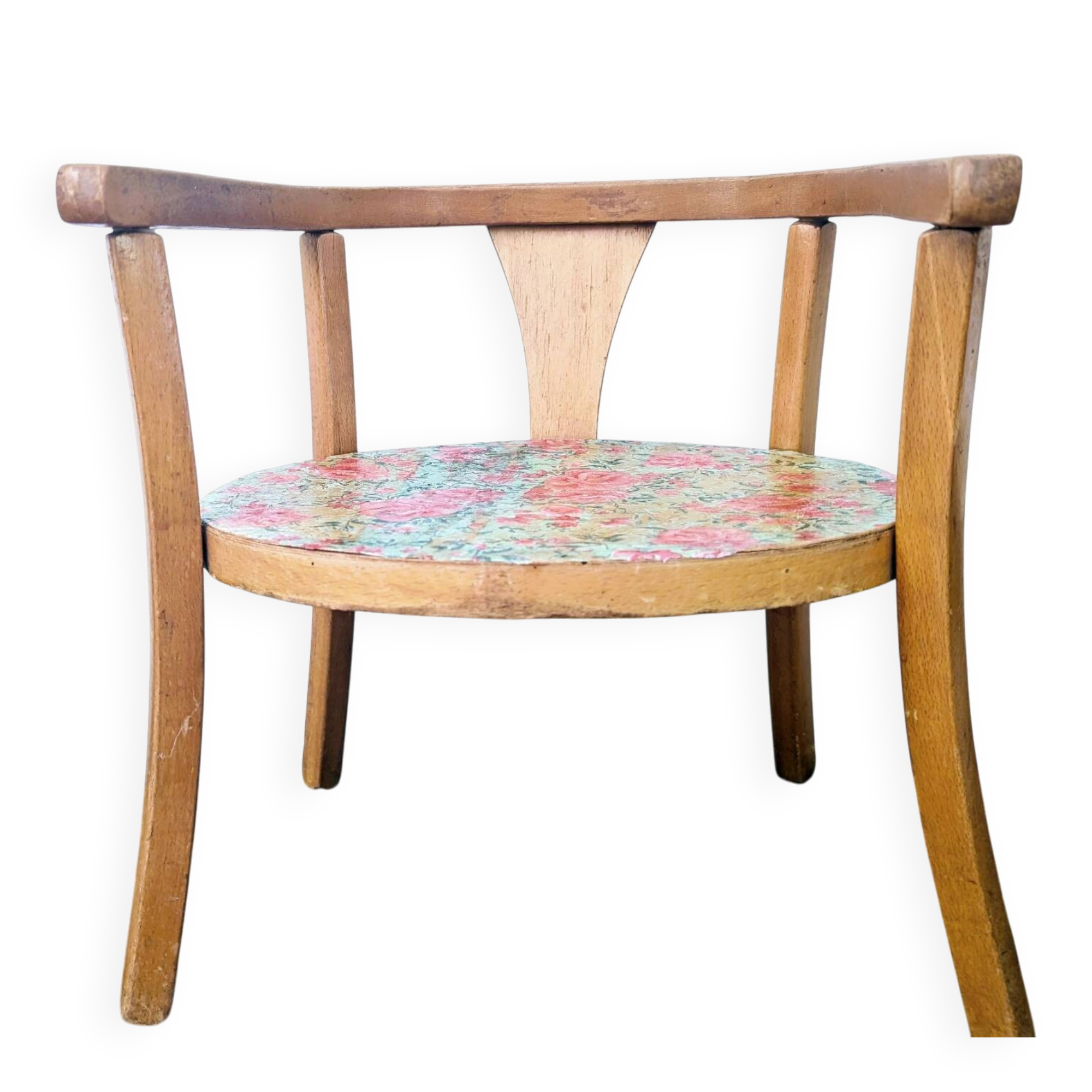 vintage children's armchair in Baumann / Thonet style 1950s/60s