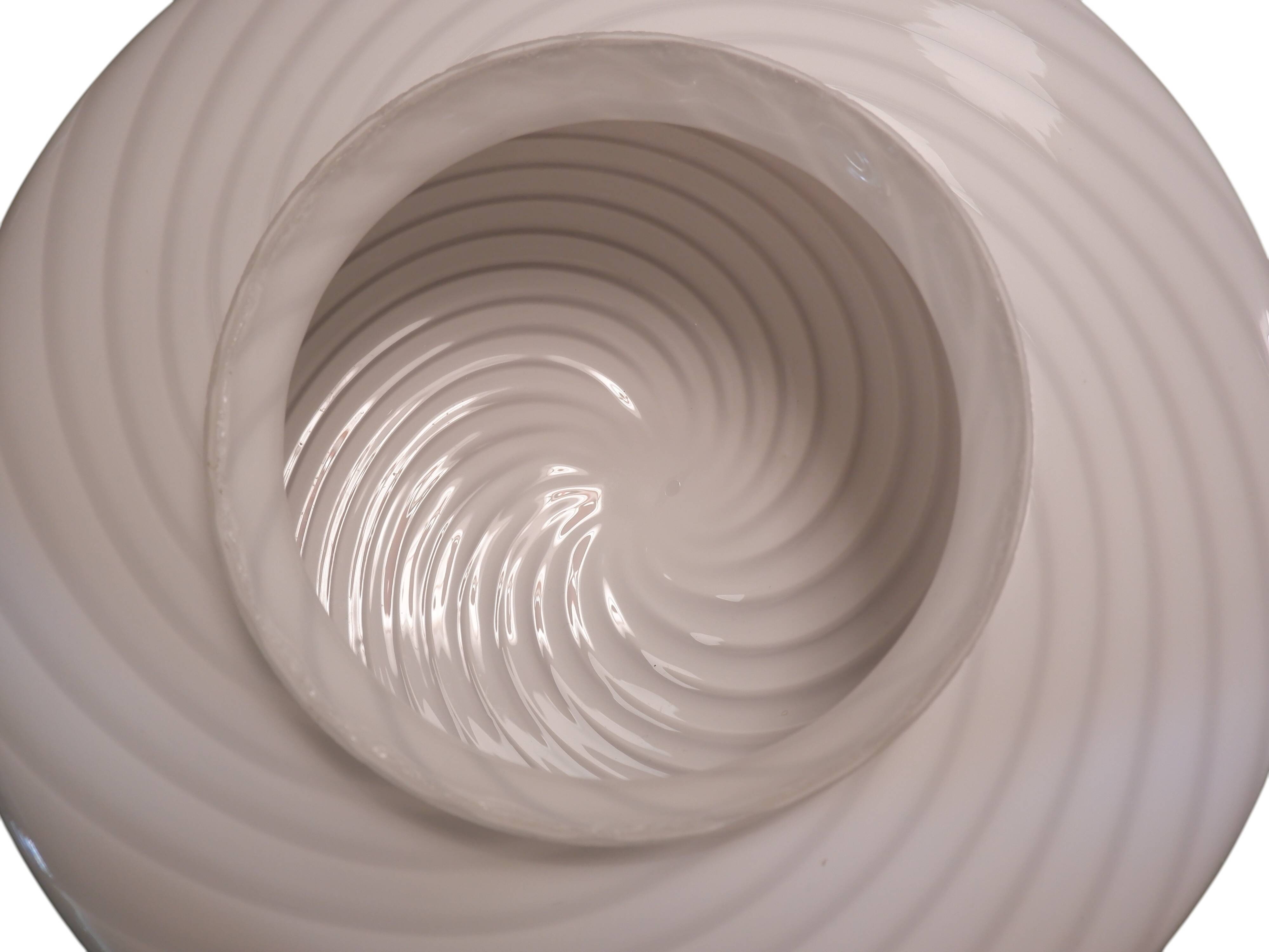 Murano Swirl ceiling lamp, Italy 1970s
