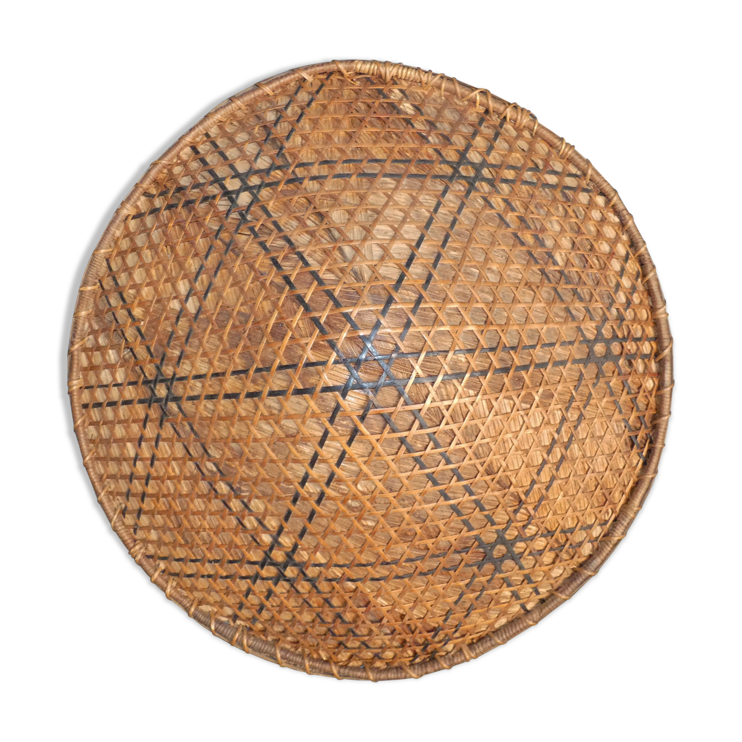 Hat straw vietnam indochina circa 1930 diameter 49 cms