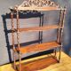 19th century molded mahogany wall shelf Louis-Philippe
