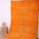Tapis marocain vintage orange 174 x 255 cm - Tapis en laine berbère - Tapis fait main