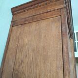 Vintage wardrobe with ice linen and wardrobe