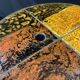 Roche Bobois coffee table design 1960-1970 ceramic top on metal.
