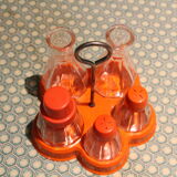 Set de table poivre sel  orange 70