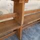 Pair of oak old farm benches 2m71