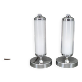 Pair of Art Deco Bedside Lamps, Czechoslovakia, 1930s
