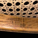 Set of 4 caned chairs