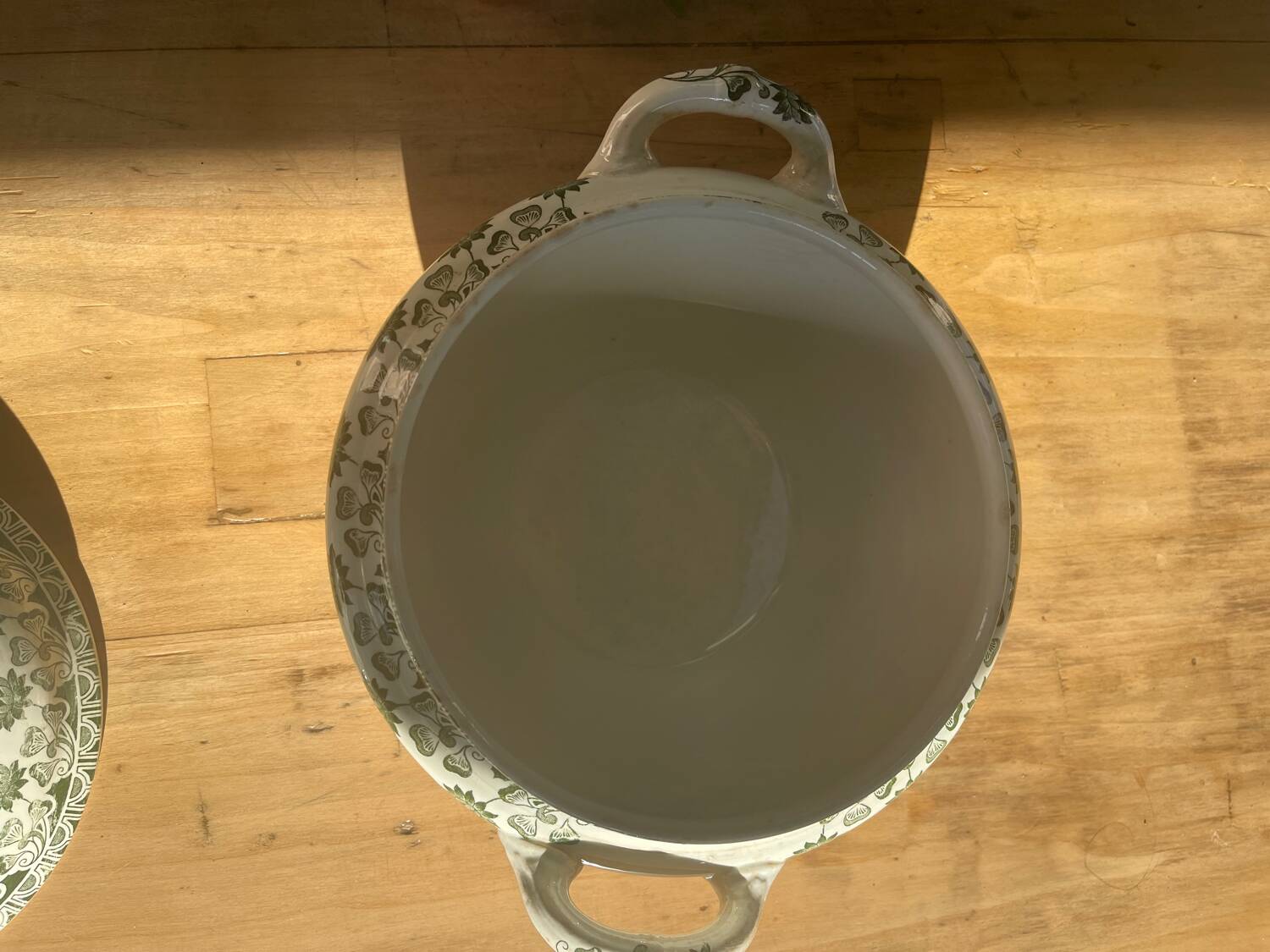 Soupière Badonviller modèle trèfle