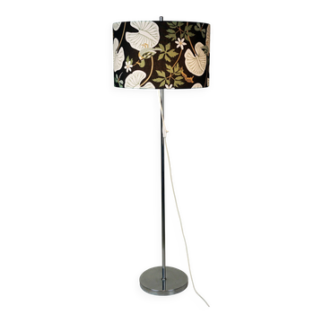 Midcentury Chrome Floorlamp with adjustable Shade