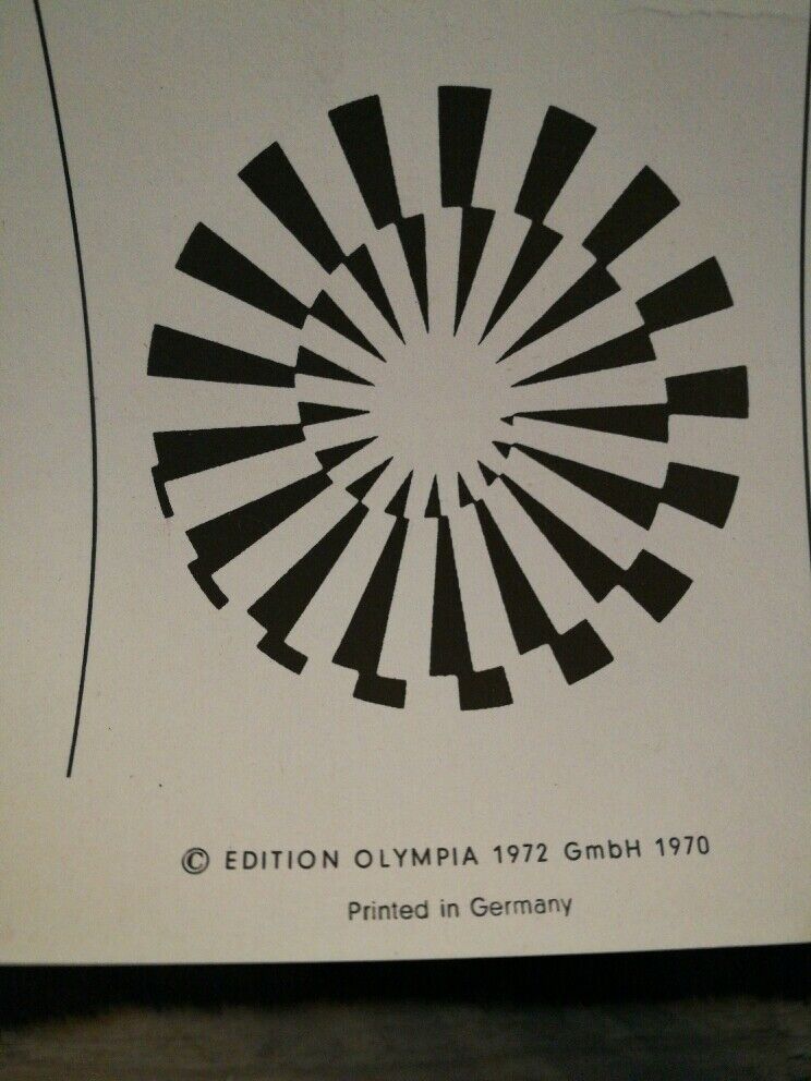 Poster original Olympic Games of Munich 72 Vasarely