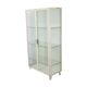 Old metal pharmacy cabinet medicine cupboard glass industrial 1950s