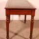 flat desk with two drawers from the 19th century in mahogany and inlays