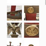 French 1805 Original First Empire pair of “ Napoleonic  Bronze floor lamps