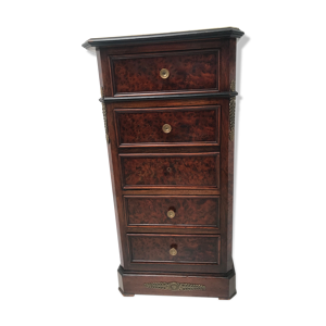 Meuble à tiroirs marqueté vintage