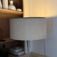 Lampadaire scandinave palissandre pied tulipe vintage