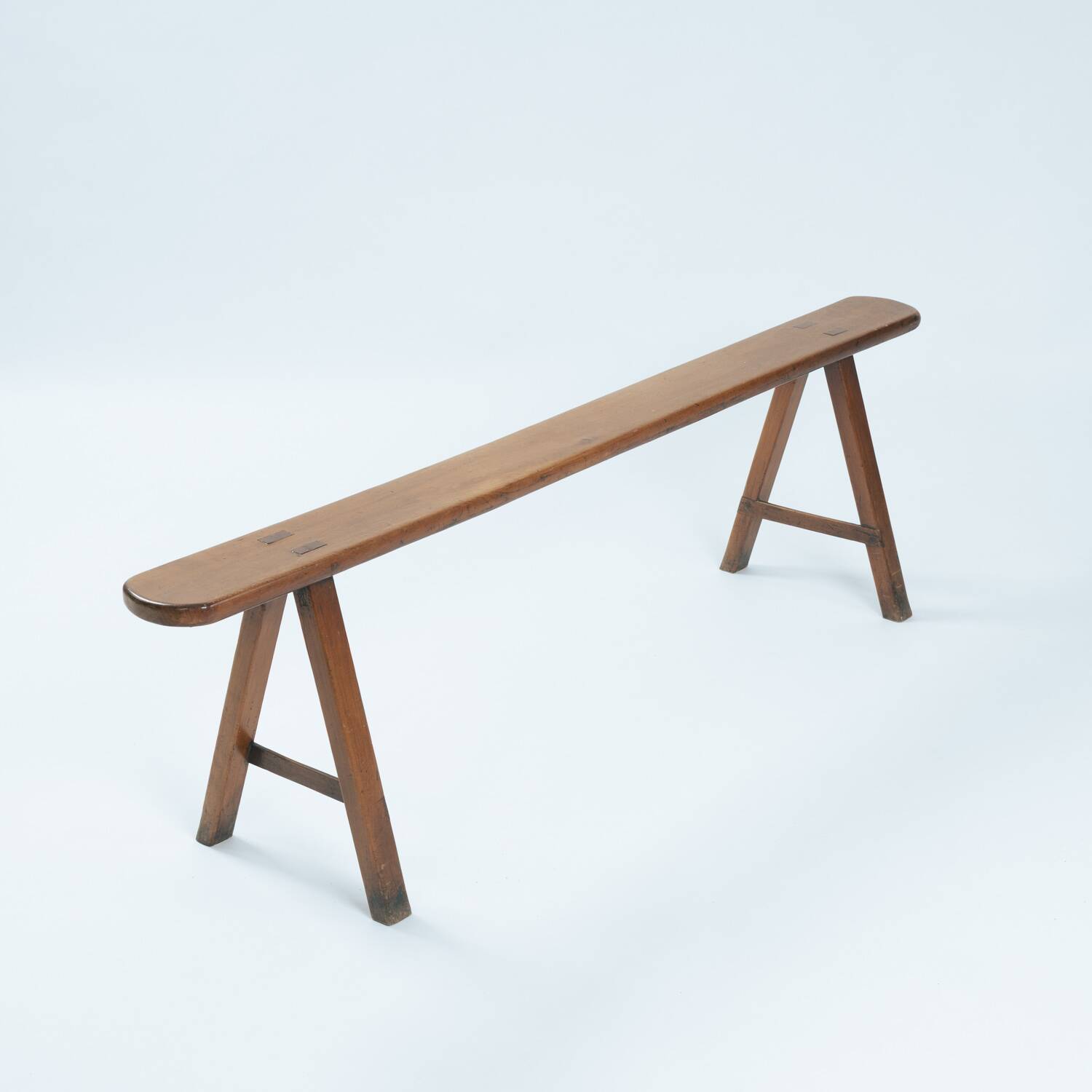 Banc en chêne de style Art Déco français, années 1930