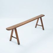 Banc en chêne de style Art Déco français, années 1930