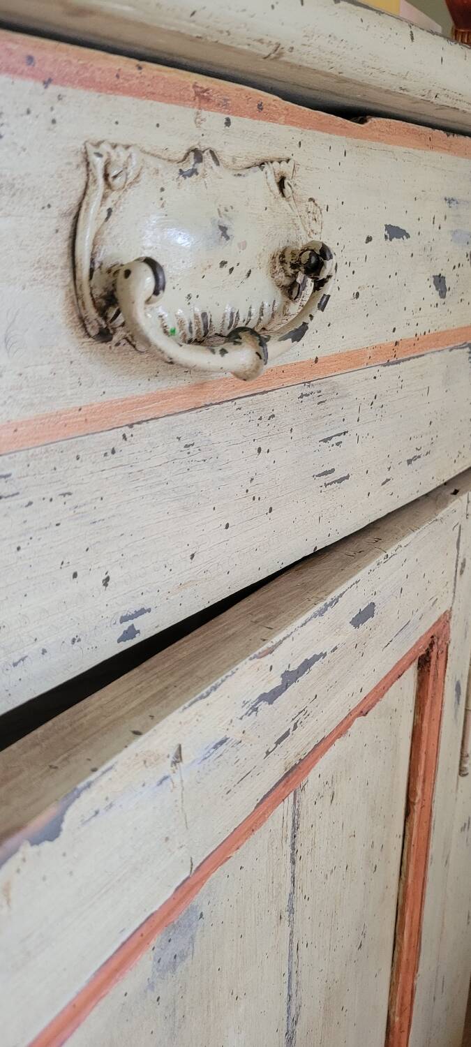 Vaisselier en bois vintage