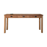 Console service in solid oak, circa 1900.