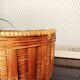 Vintage wicker plant pot
