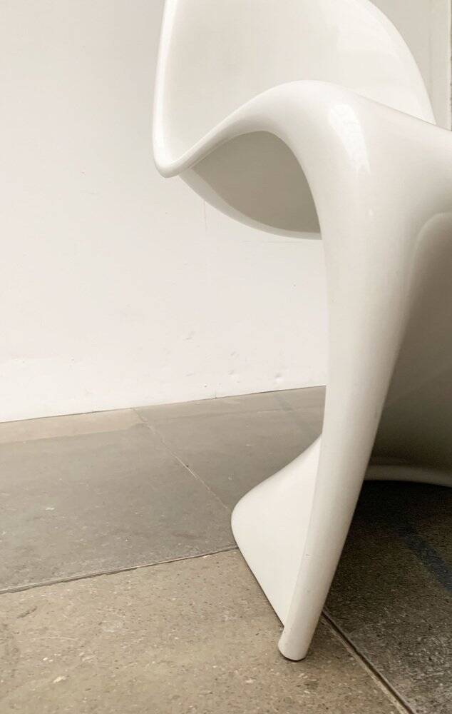 Panton side chairs from the mid-century by Verner Panton for Herman Miller, 1960s.