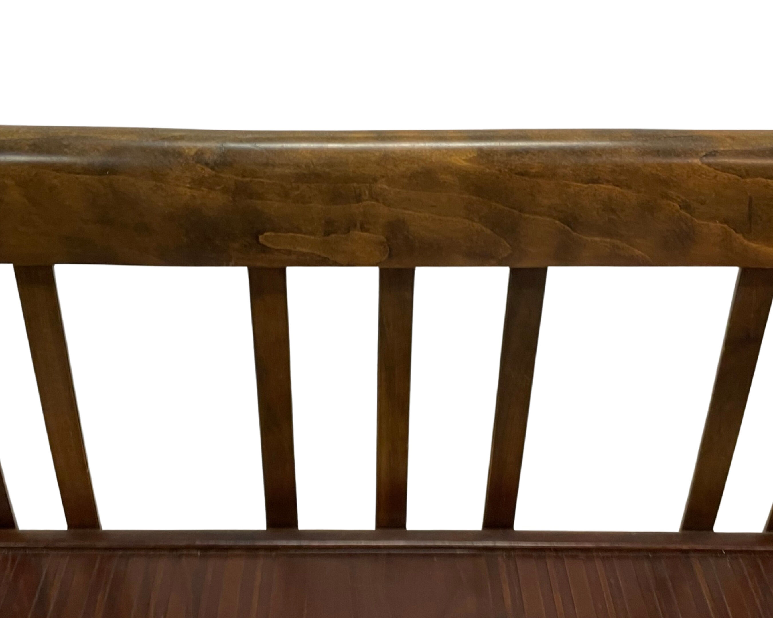Vintage sofa in beech, 60s design wooden bench