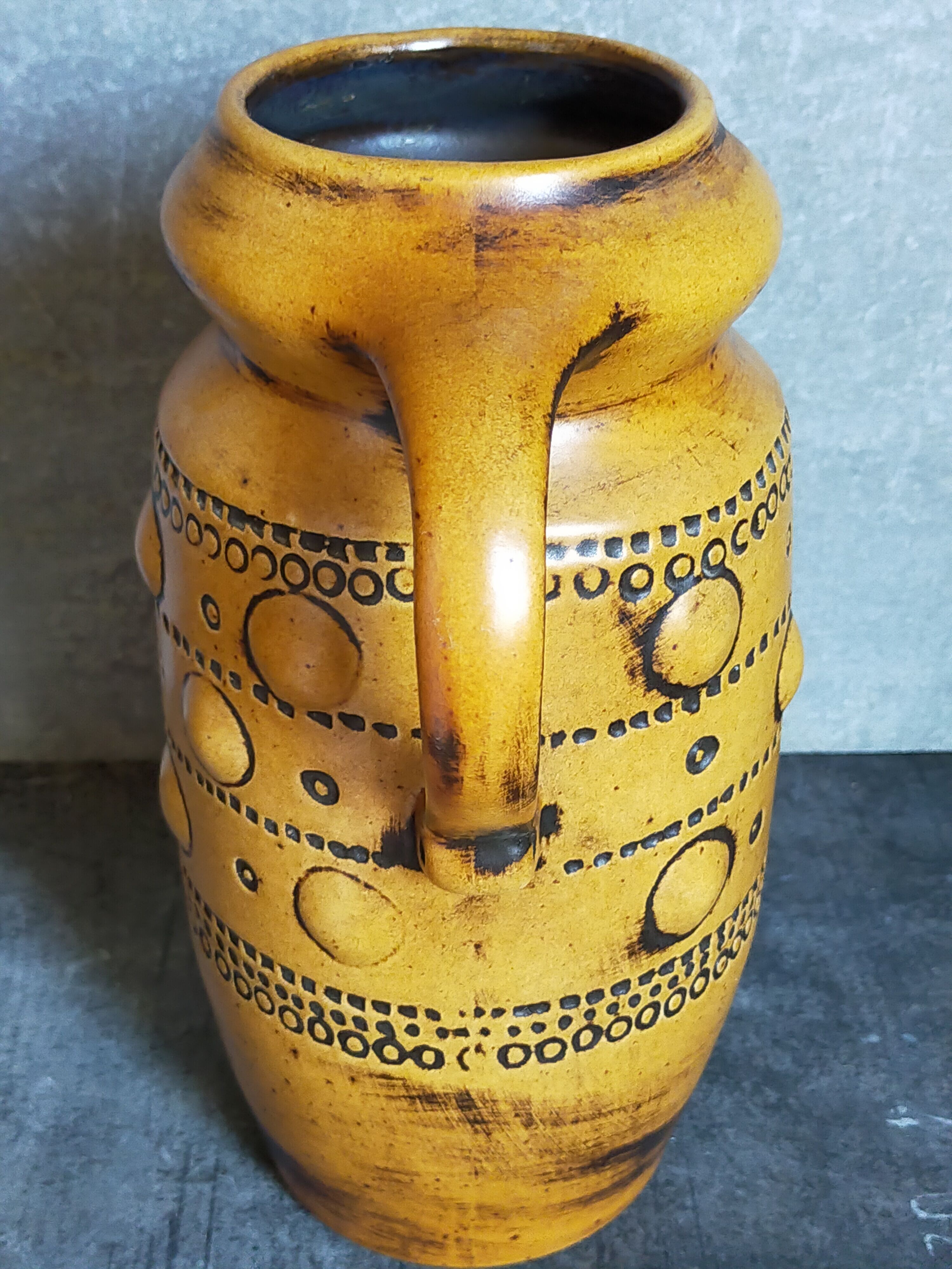 Vintage French ceramic vase 50s