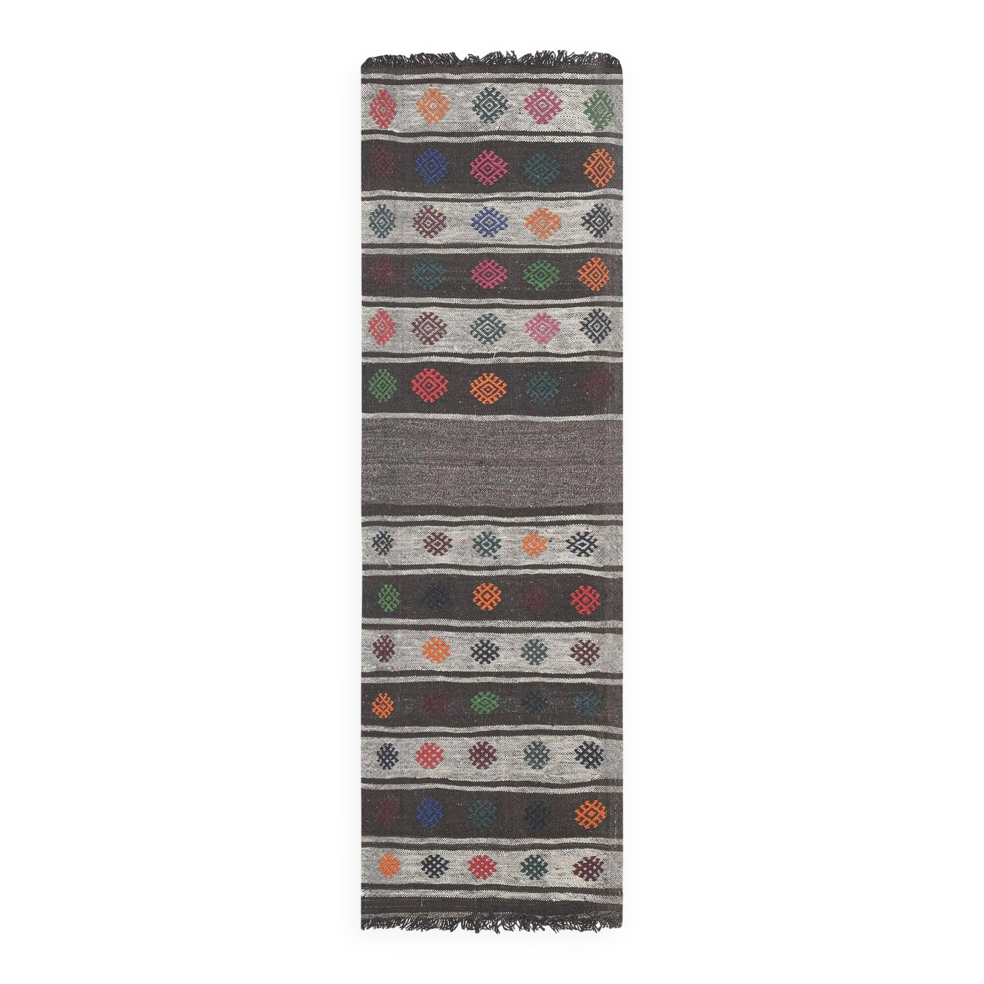 Vintage Turkish hallway rug 64x198 cm