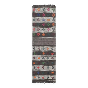 Tapis de couloir turc vintage 64x198 cm