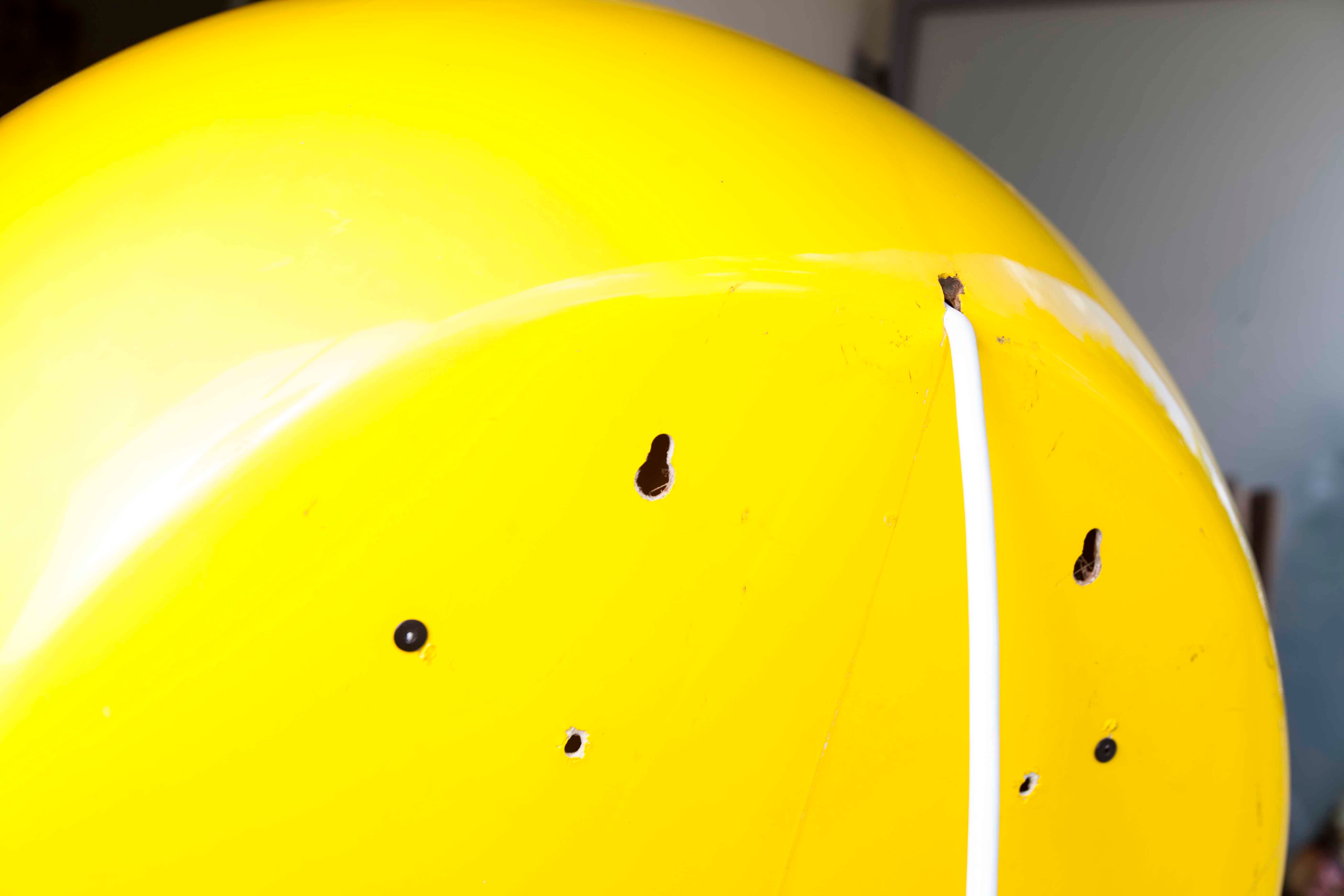 1970 fiberglass telephone booth with light