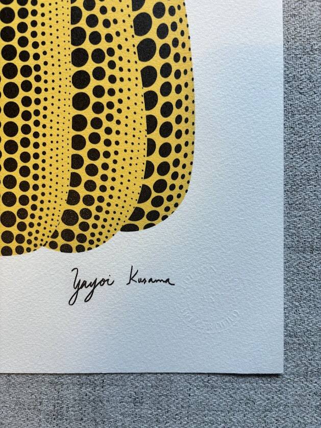 Lithograph "Pumpkin" (yellow) by Yayoi Kusama