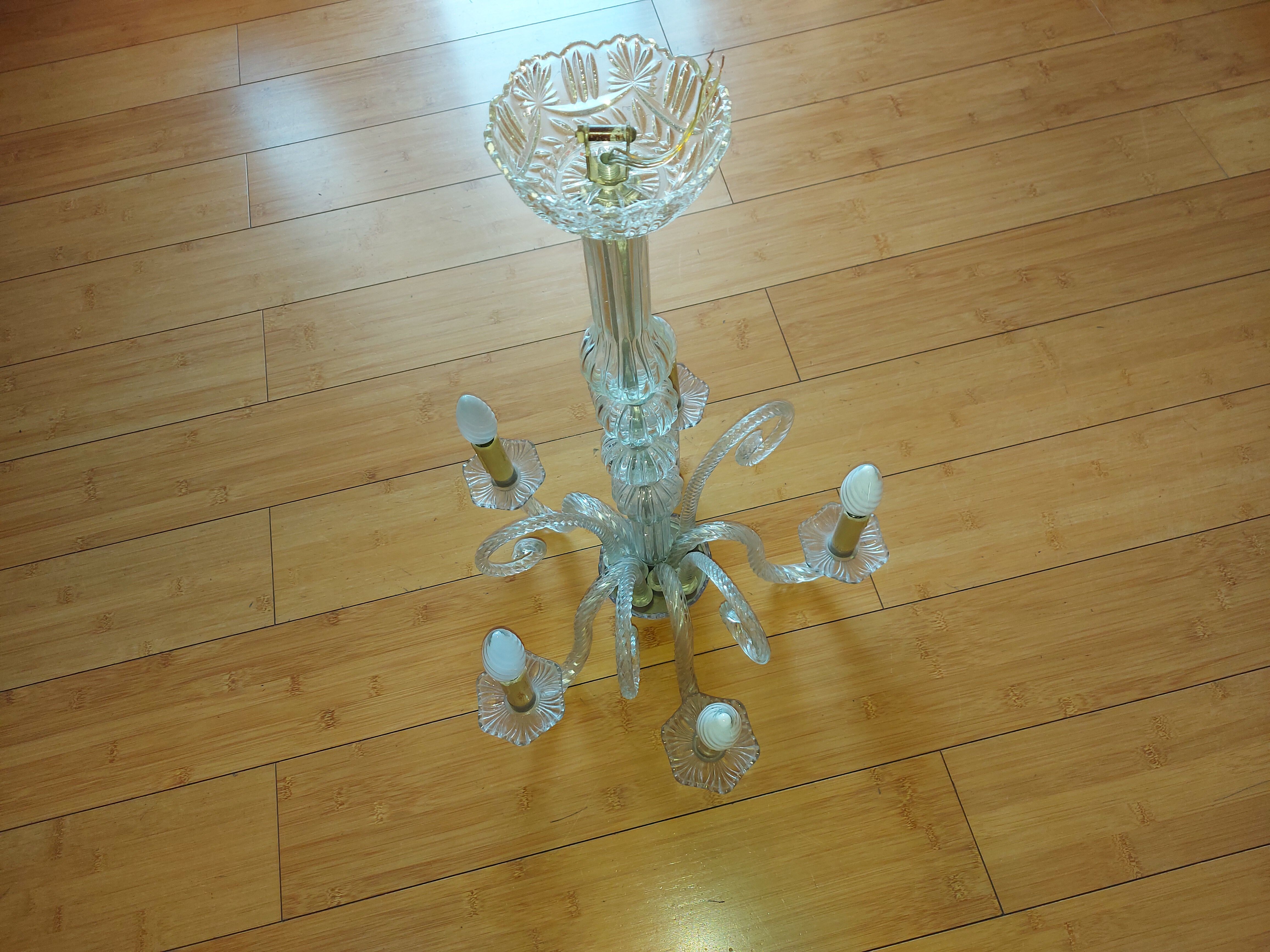 Murano 5-branched chandelier