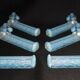 set of 6 Knife holders Squirrel opalescent glass model Sabino , art deco