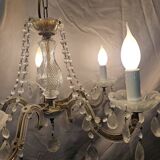 Vintage 5-arm tassel chandelier.