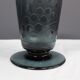 Art Deco Blue Vase Cleared with Acid