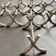 11 silver-plated metal knife rests, Art Nouveau, Morlot