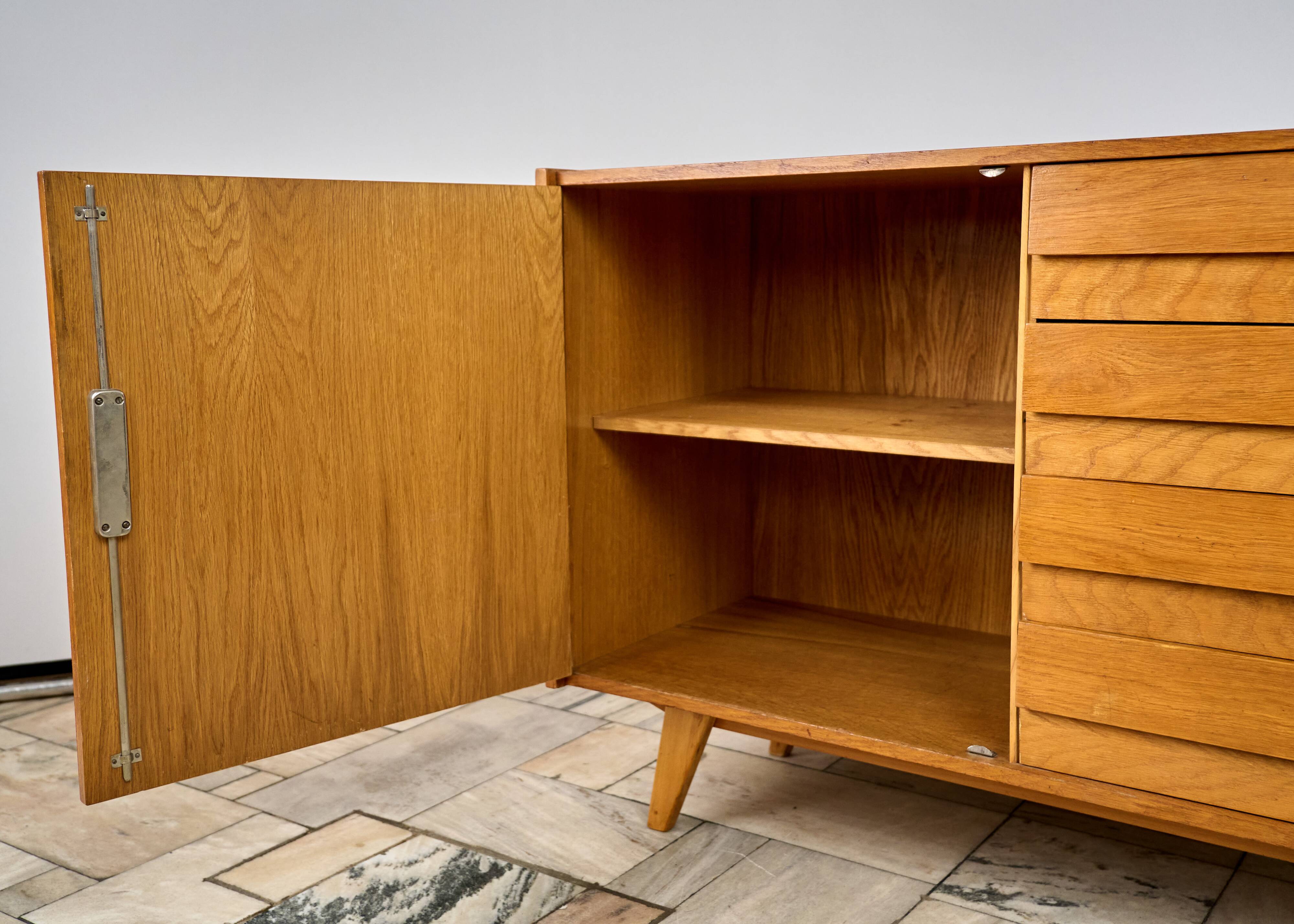 Vintage Oak Sideboard by Jiří Jiroutek, 1960s, Czechoslovakia