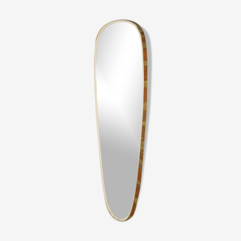 Golden mirror and free shape of the 50s - 78x30cm