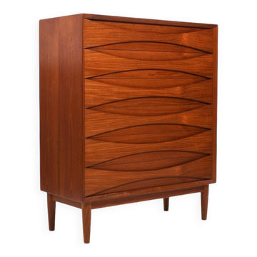 Commode Arne Vodder pour Sibast en teck années 1960