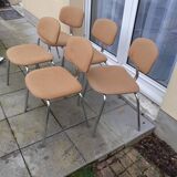 Set of 5 vintage chairs Strafor 1970
