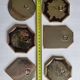 Set of 6 Moroccan mirrors in vintage openwork brass
