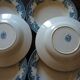 Lot 7 soup plates blue