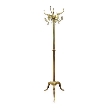 Classic brass coat rack
