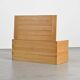 Solid elm chest by Maison Regain, 1970s