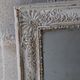 Large mirror early 19th old in patinated wood and mercury