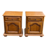 2 Louis XIV bedside tables made of wood from the 20th century.